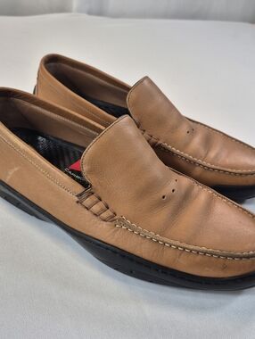 Michael Toschi Mens 11 Machster Driving Shoes Brown Leather CIS
